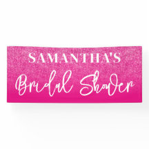 Chuva de Noiva Brilho Quente Cor Rosa Bloco