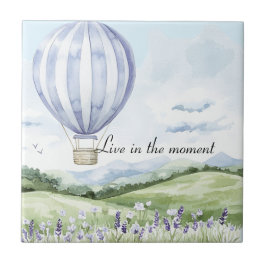 Chuva de Noiva Floral Balão Listras de Lavanda