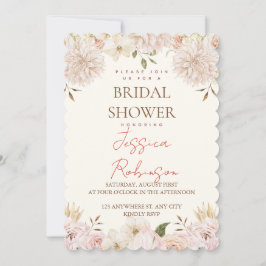 Chuva de Noiva Floral Rosa