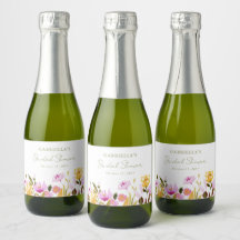 Chuva de Noiva Floral Rosa Oliva Personalizada em 