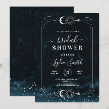 Chuva de Noiva Noite Estrelada Convite Celestial