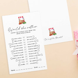 Chuva de Noivas no Mercado Jogo de "Ela prefere"