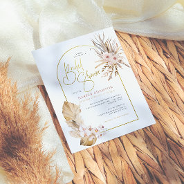 Chuva de Pampas Orçamento e Arco Dourado Chá de Be