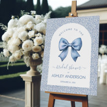 Chuva de Presentes Bem-vinda Arco Azul Floral Arco