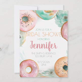 Chuva de Presentes de Noiva - Convite de Donut