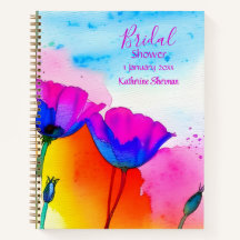 Chuva de Presentes de Noiva Floral Aquarela Papoul