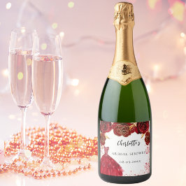 Chuva de presentes de noiva vestido vermelho branc