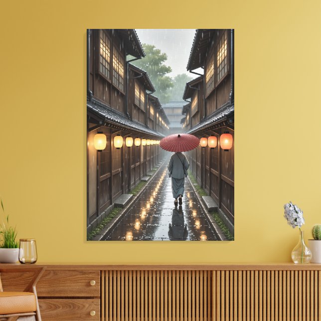 Chuva Lanterna de Kyoto - Impressão de Arte Inspir (Insitu(Sala de estar))