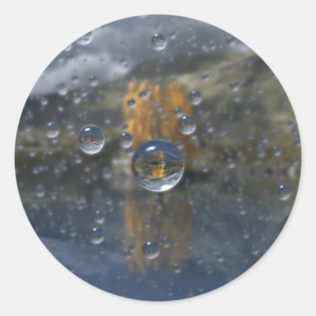 Chuva nos adesivos Glen (Frente)