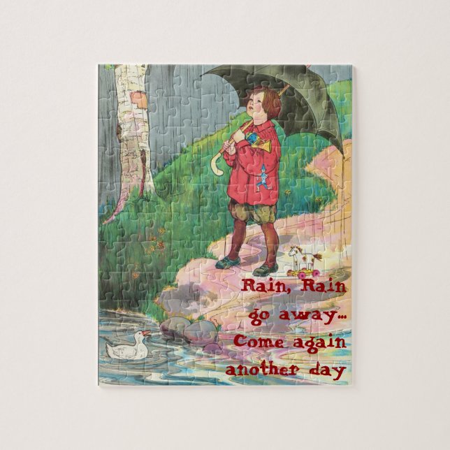 Chuva, quebra-cabeça da chuva (Vertical)