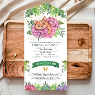 Chuva Tropical Rústica Floral Fofo Chá de Bebê Gat