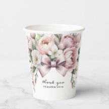 Chuveiro de Bebê em Aquarela com Laço Coquette e P