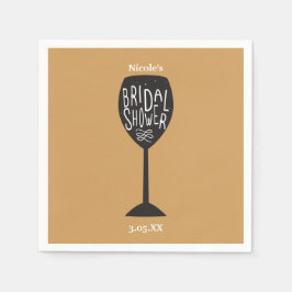 CHUVEIRO DE NOIVA Copo de Vinho Guardanapos DE QUA
