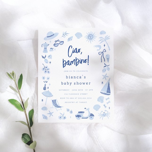 Ciao Bambino Italian Budget Boy Baby Shower (Criador carregado)