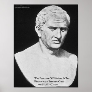 Cicero "Good & Mau" Wisdom cita Posters de Arte Be