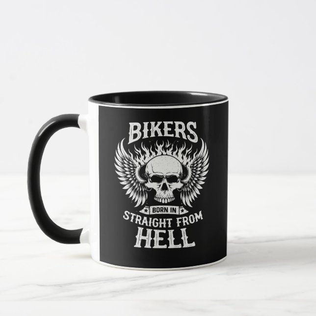 Ciclistas Nasceram Direto do Inferno, Caneca (Esquerda)