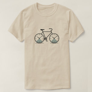Ciclo de Tempo - Camisa T do Relógio de Bicicleta