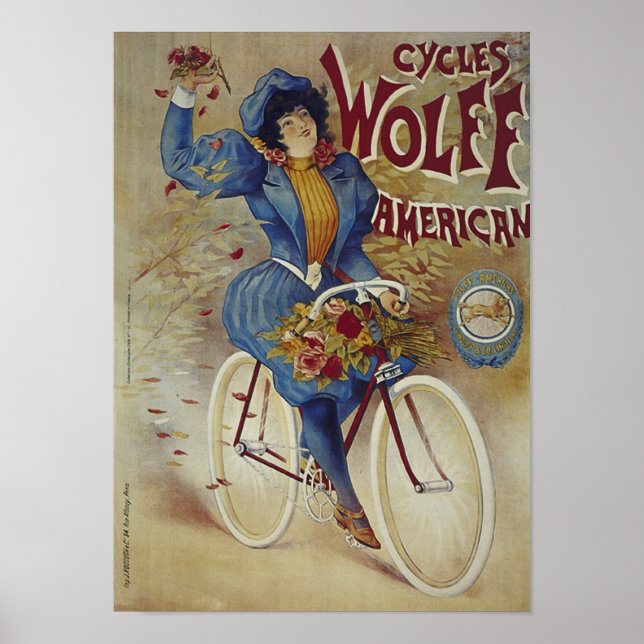 Ciclos Wolff American Bicycle Poster (Frente)