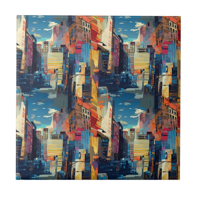 Cidade Abstrata de Cyberpunk (4) (Frente)