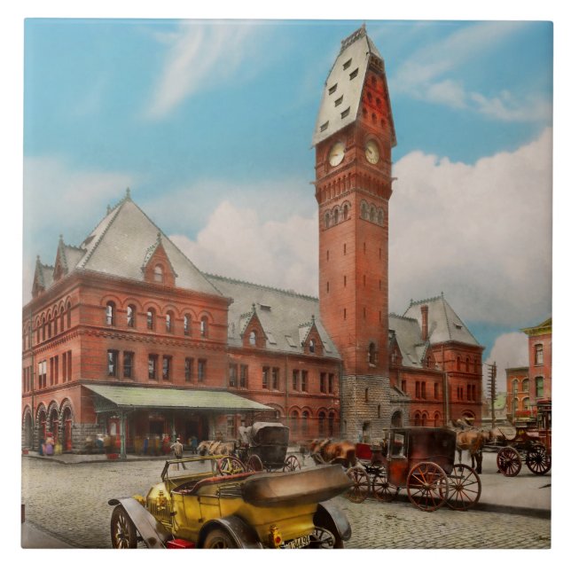 Cidade - Chicago Ill - Estação Dearborn 1910 (Frente)