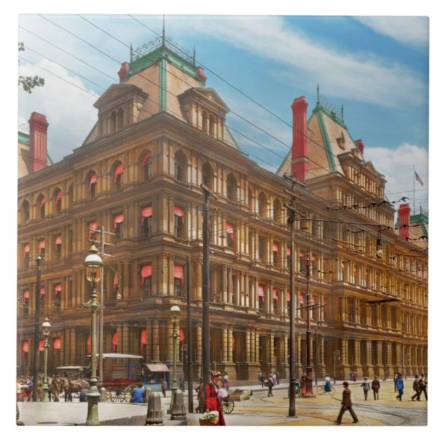 Cidade - Cincinnati, OH - O Edifício Federal 1901 (Frente)