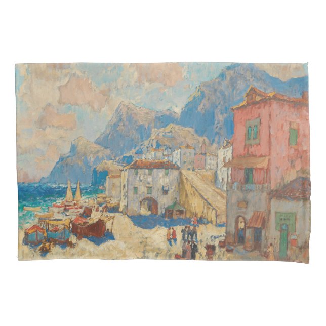 Cidade Costeira na Espanha (Paisagem Espanhola Vin (Frente-Esquerda)