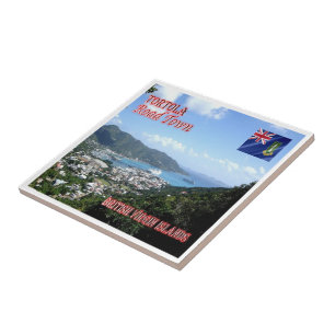 Cidade da Estrada TORTOLA, Virgem Britânica,