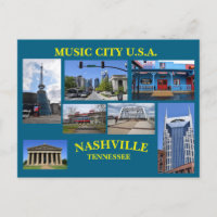 CIDADE DA MÚSICA EUA Cartão Postal