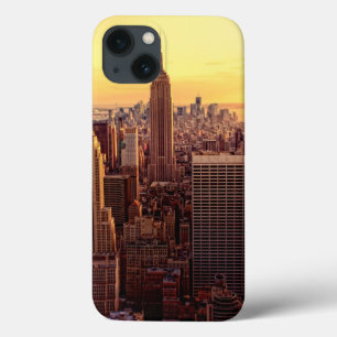 Cidade da skyline de New York com estado do