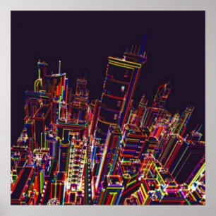 Cidade das Cores Poster