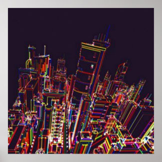 Cidade das Cores Poster