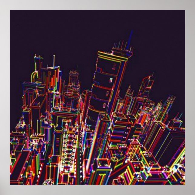 Cidade das Cores Poster (Frente)