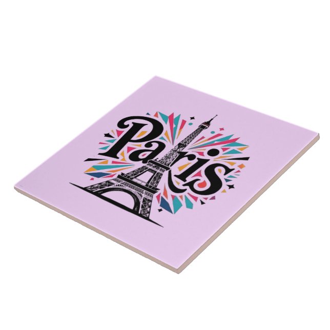 Cidade das Luzes: Arte Tipográfica Bold Paris (Lateral)