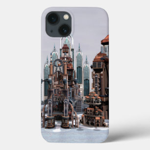 Cidade de Fantasia Futurista Arte de Horizonte de