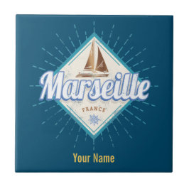 Cidade de Marselha França: navio de navegação retr