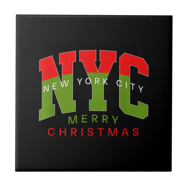 Cidade de Nova York Nova York Feliz Natal Presente (Frente)