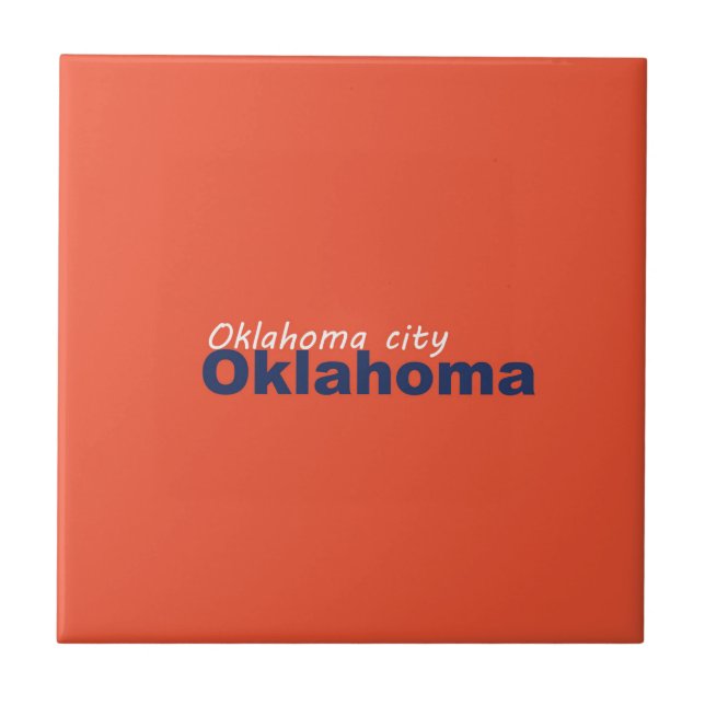 Cidade de Oklahoma, Azulejo Cerâmico de Oklahoma (Frente)