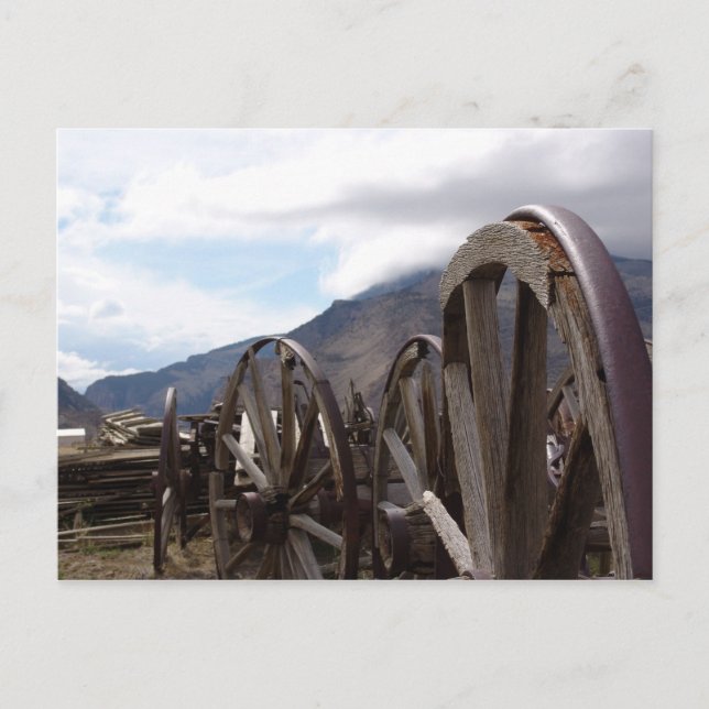 Cidade de Olde em Cody, cartão de WY (Frente)