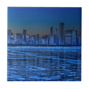 Cidade de ombros largos e de Lago Michigan