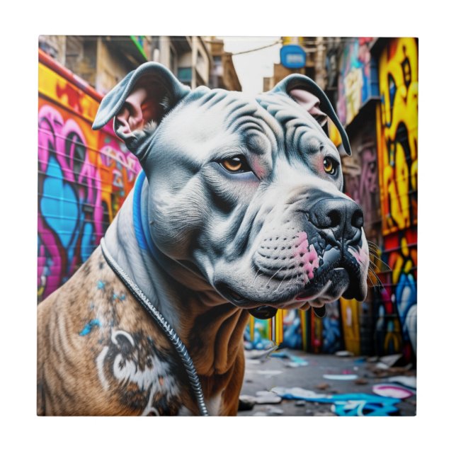 Cidade de Pitbull, Grafite urbano (Frente)
