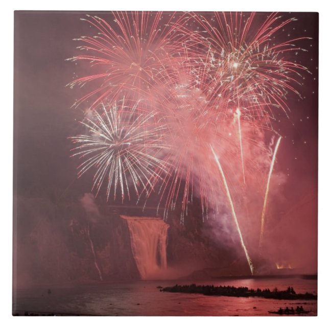 Cidade de Quebec, Quebec, Canadá. Fogos de artifíc (Frente)