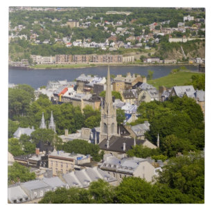Cidade de Quebec, Quebec, Canadá. Olhando para bai