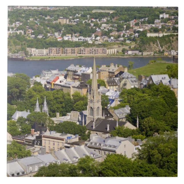 Cidade de Quebec, Quebec, Canadá. Olhando para bai (Frente)