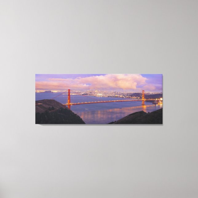 Cidade de São Francisco com Canvas da ponte Ouro (Frente)