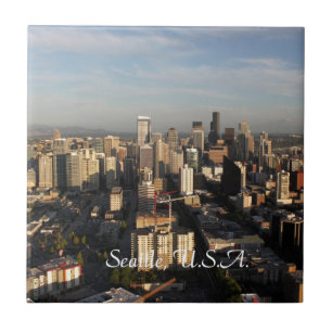 Cidade de Seattle. Vista da torre. Paisagem