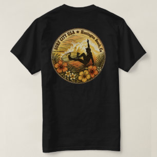 CIDADE DE SURFE EUA - Camiseta - Huntington Beach,