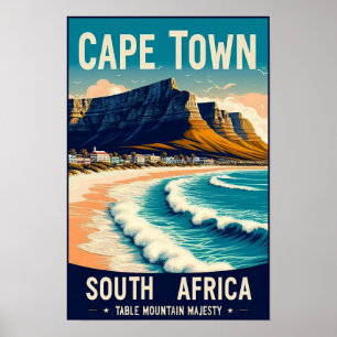 Cidade do Cabo - África do Sul - Poster Viagens vi