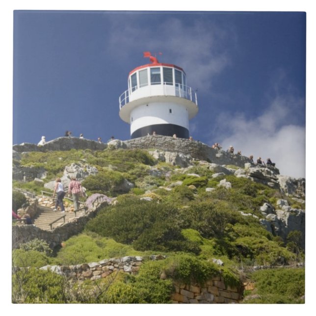 Cidade do Cabo, África do Sul. Um farol na (Frente)