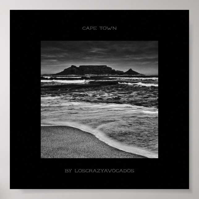 Cidade do Cabo, Mesa de montanha, Poster (Frente)