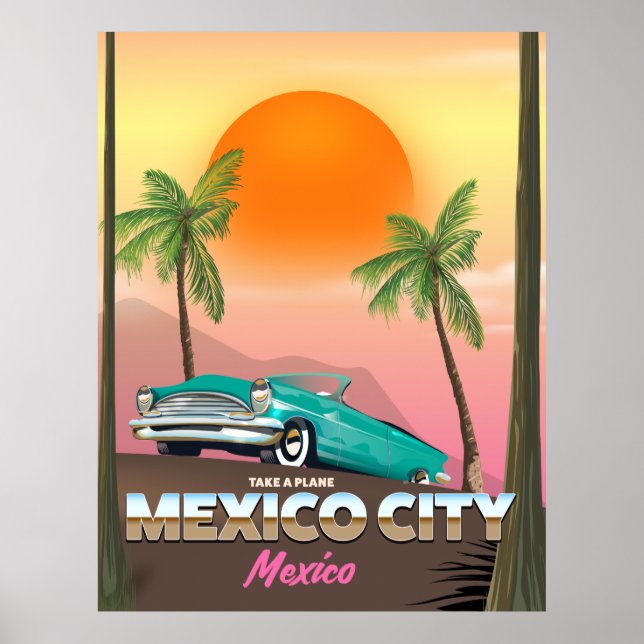 Cidade do México, poster de feriado no méxico (Frente)